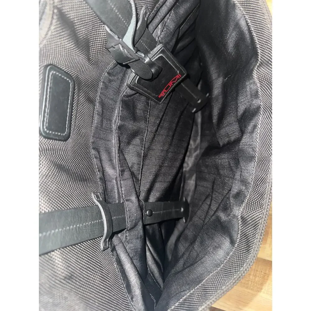 TUMI Alpha Bravo Companion Nylon Expandable Tote Laptop Bag Luggage Travel Black
